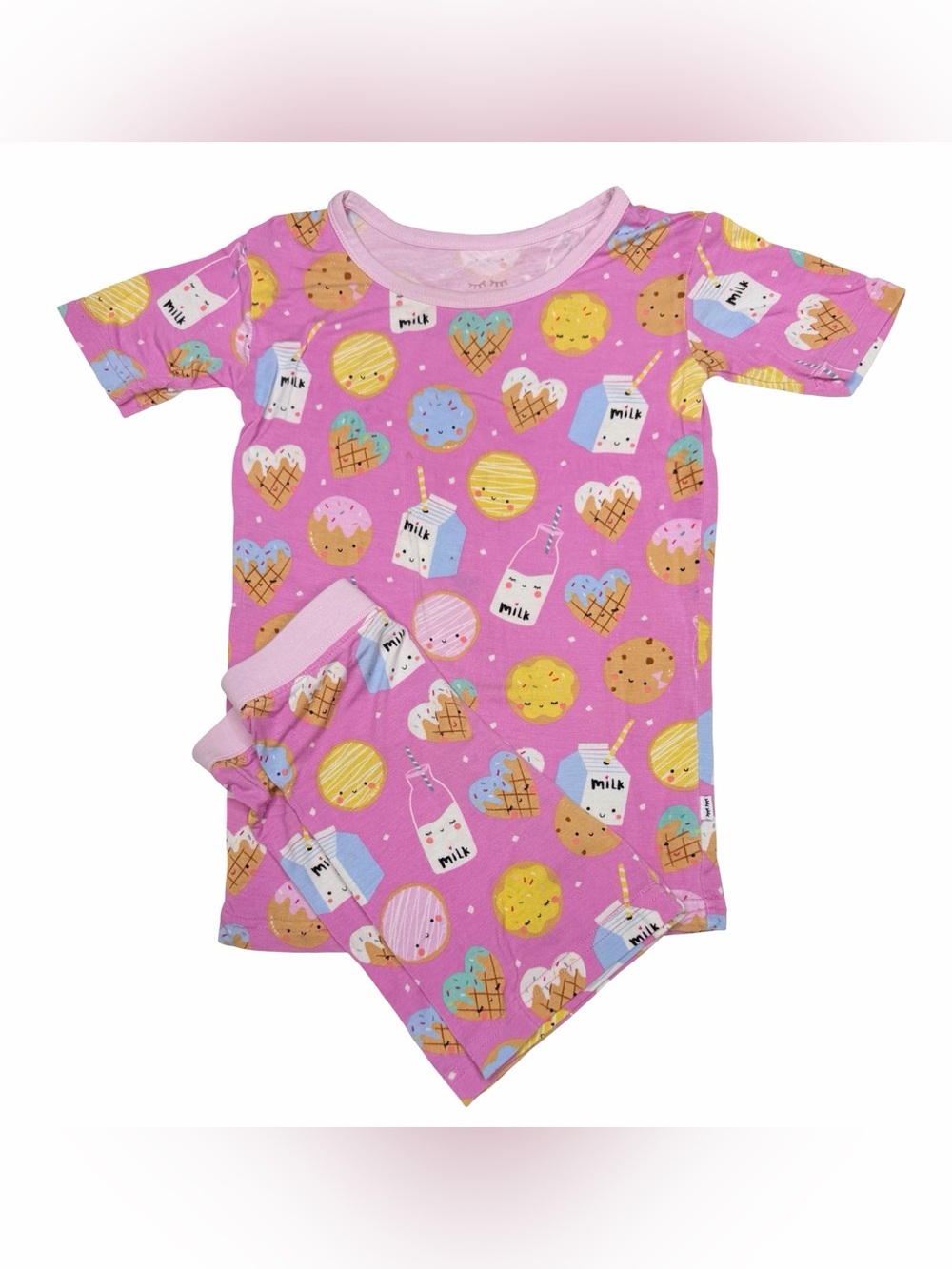 Little Sleepies Cookies And Milk Shorts Pajamas